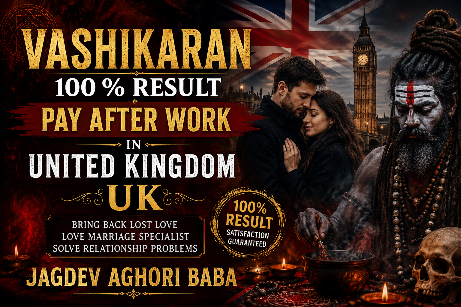Vashikaran 100 % Result Pay After Work in United Kingdom UK